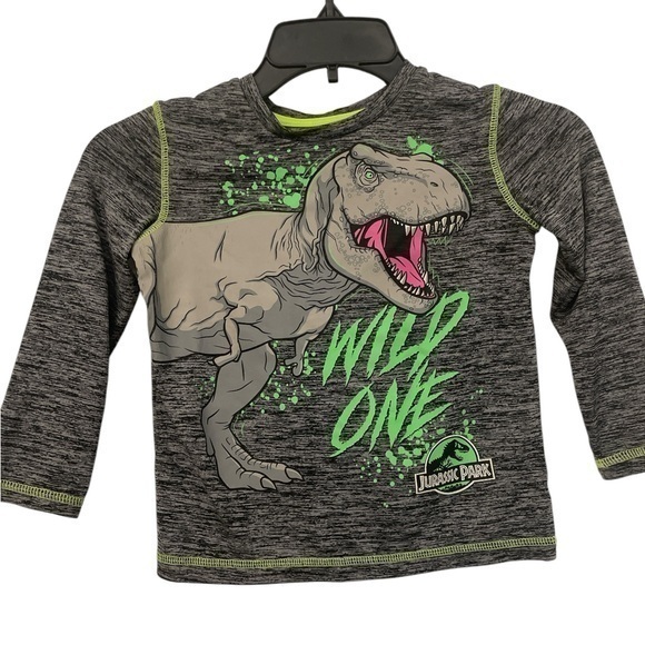 Little boys Jurassic Park dinosaur tee in size 5 - Picture 1 of 5